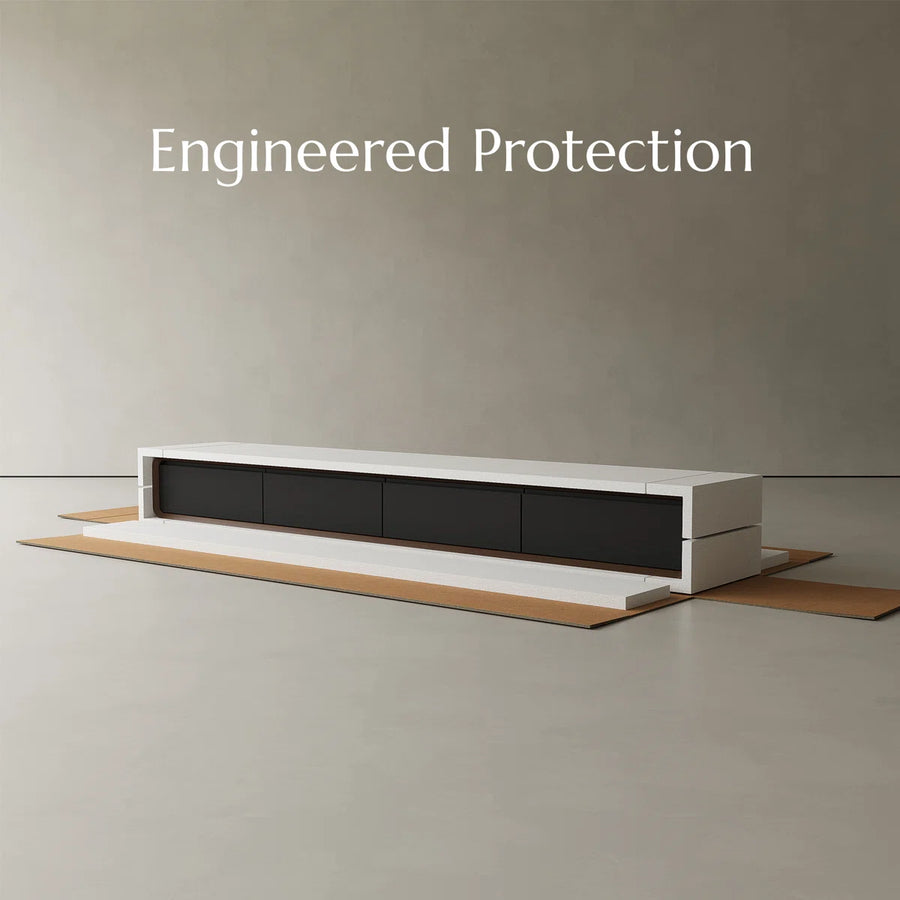 Orvian Modern Floating TV Stand with Storage, image 3