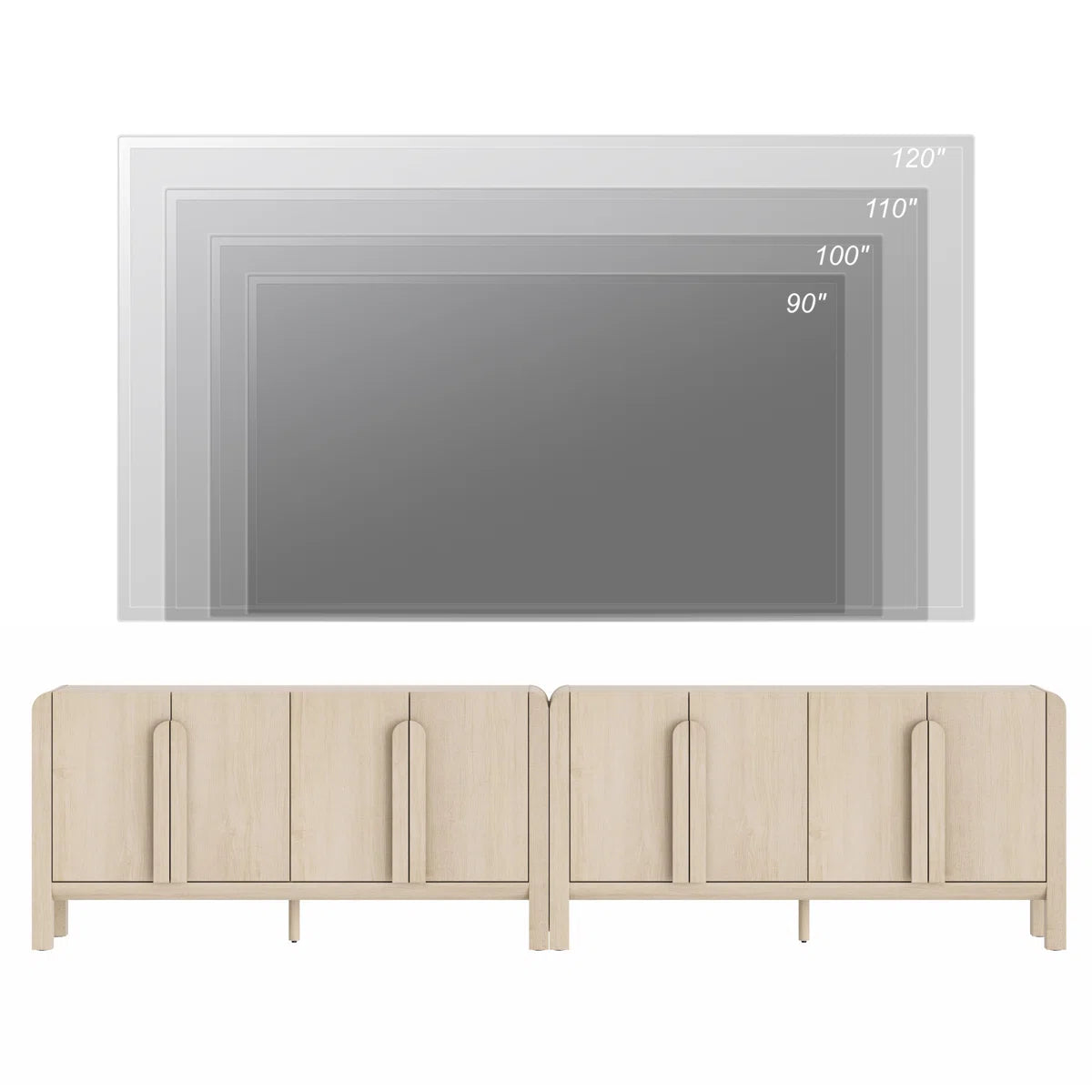Avero Modern TV Stand & Entertainment Center, image 2