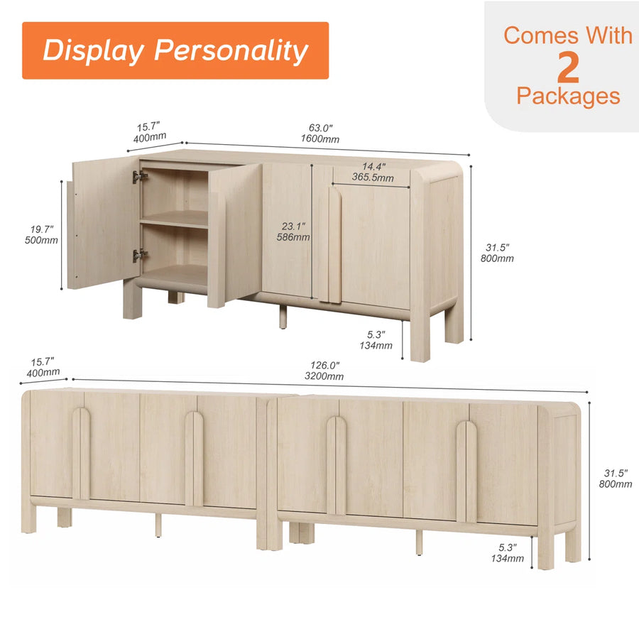 Avero Modern TV Stand & Entertainment Center, image 4