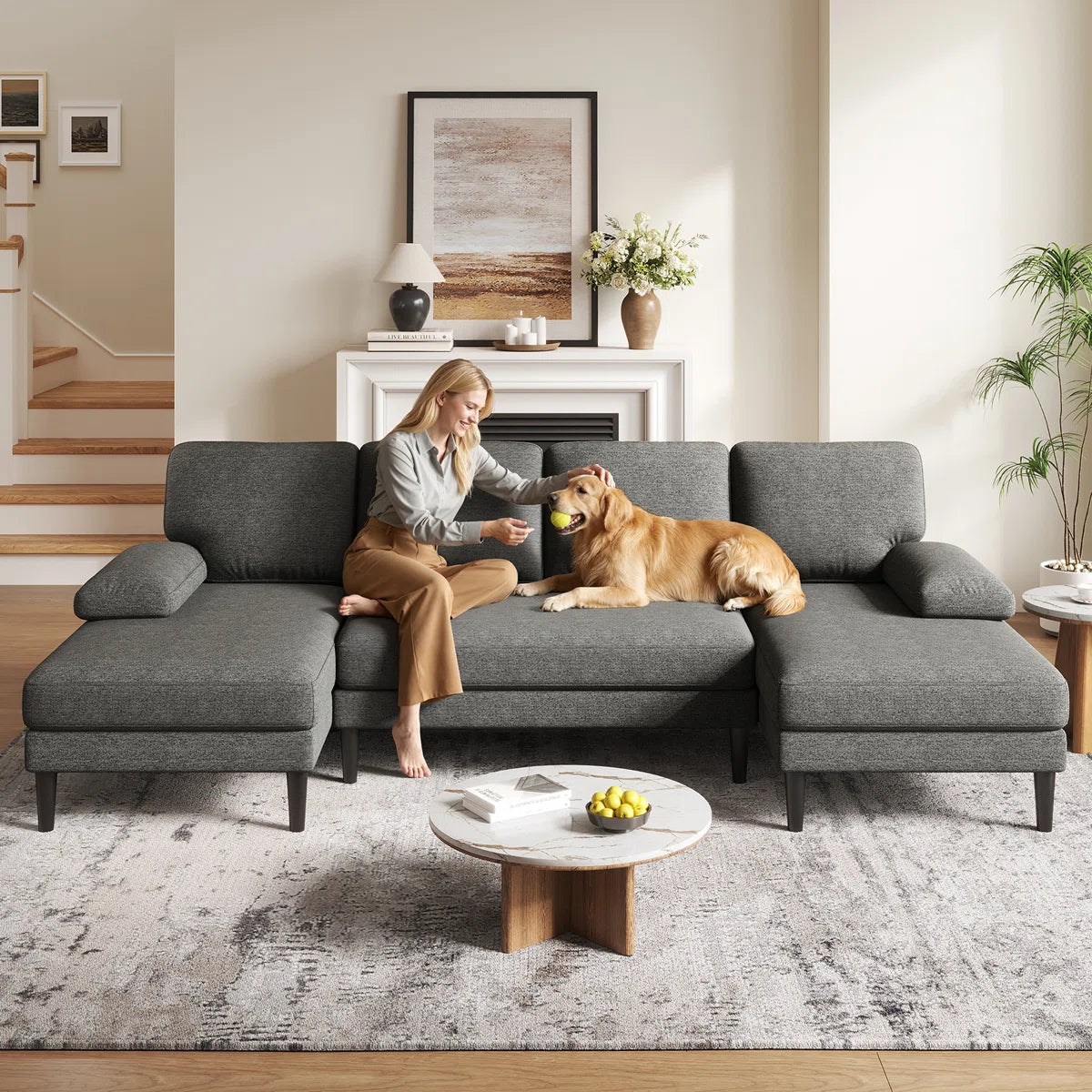 Harmony U-Shape Sectional Sofa, image 10