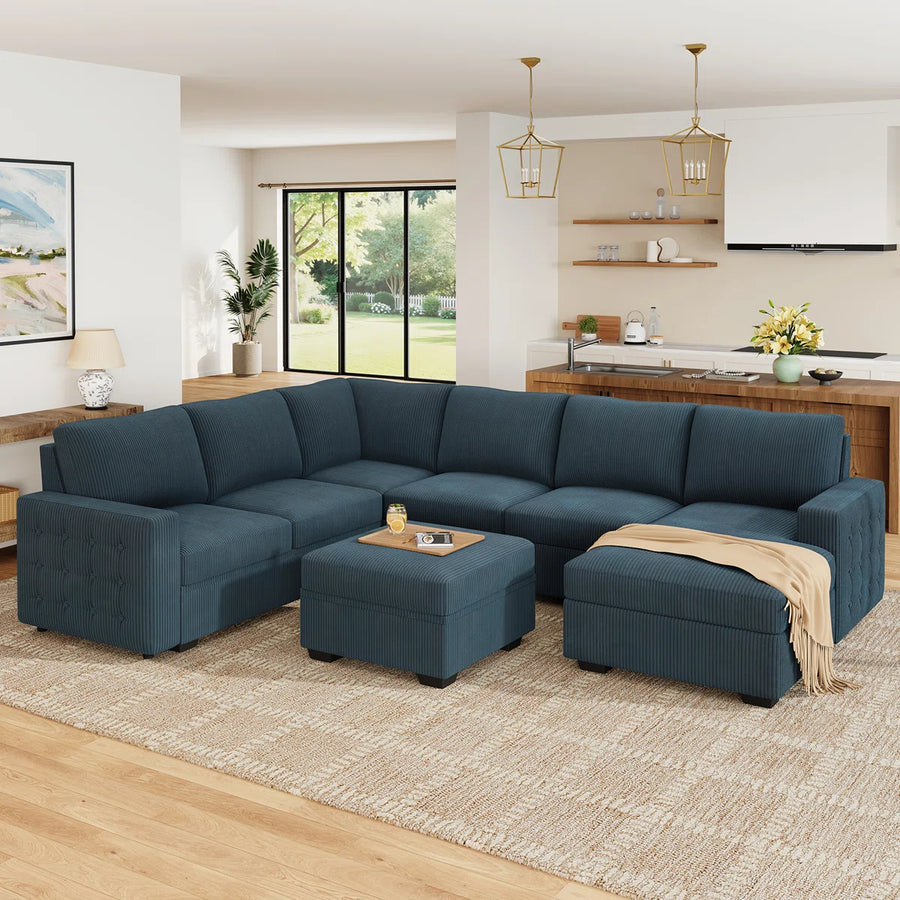Flexora Storage Sleeper Sectional