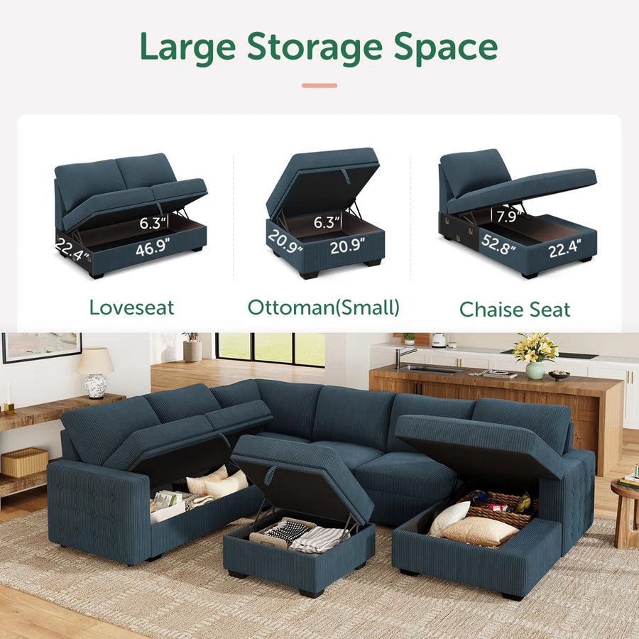Flexora Storage Sleeper Sectional, image 9