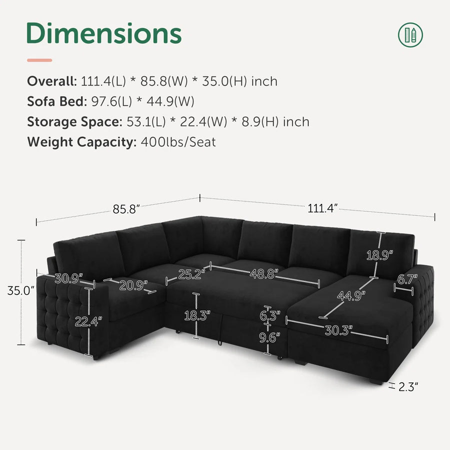 UrbanFlex Sleeper Sectional, image 6