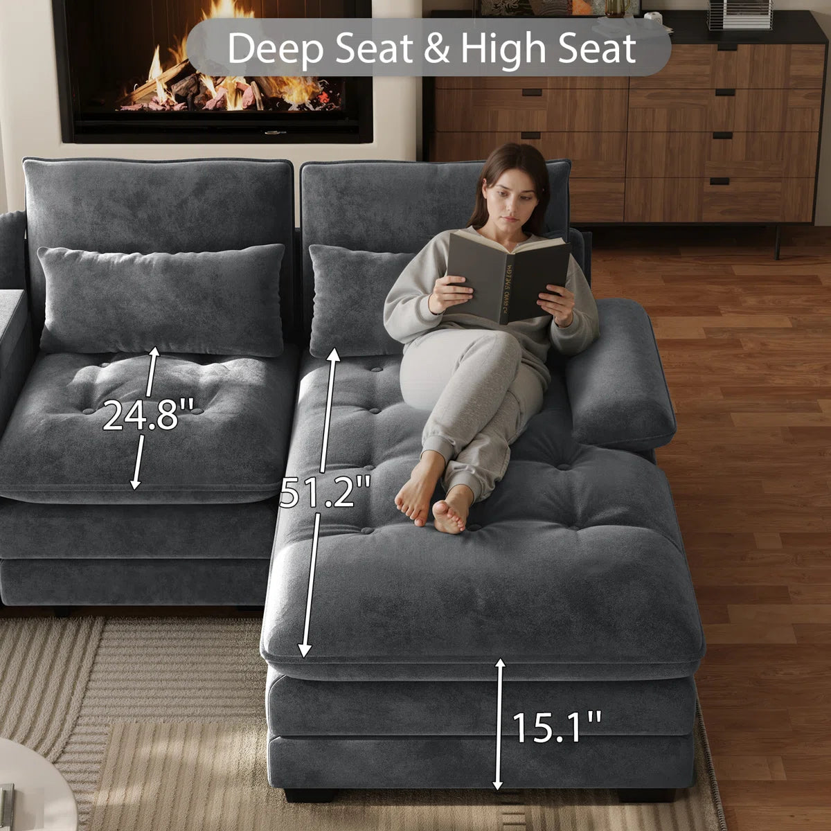 Nexus Entertainment Sectional Sofa, image 3