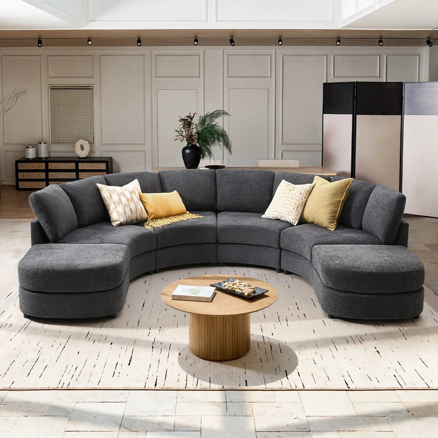 Lunaire Curve Sectional Sofa, image 5