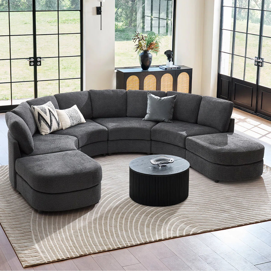 Lunaire Curve Sectional Sofa, image 8