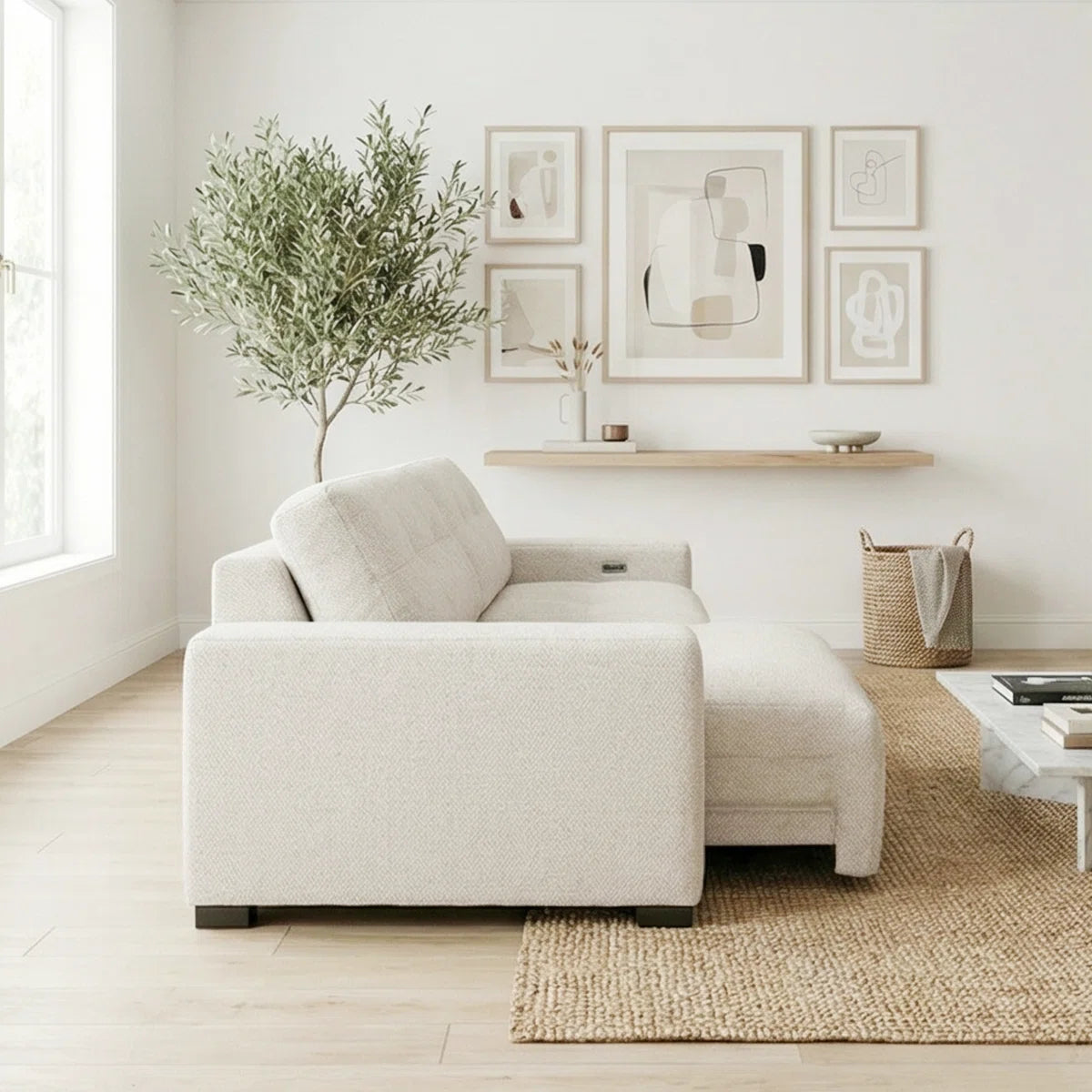 Motion Luxe Power Slider Sofa | 3-Seater Motorized Sofa with USB, image 2
