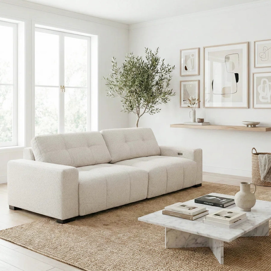 Motion Luxe Power Slider Sofa | 3-Seater Motorized Sofa with USB, image 6