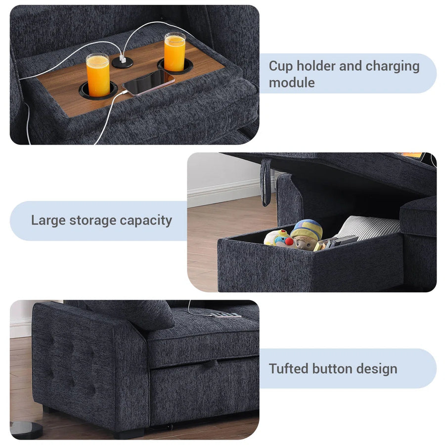 Grayson Storage Sleeper Sectional, image 2