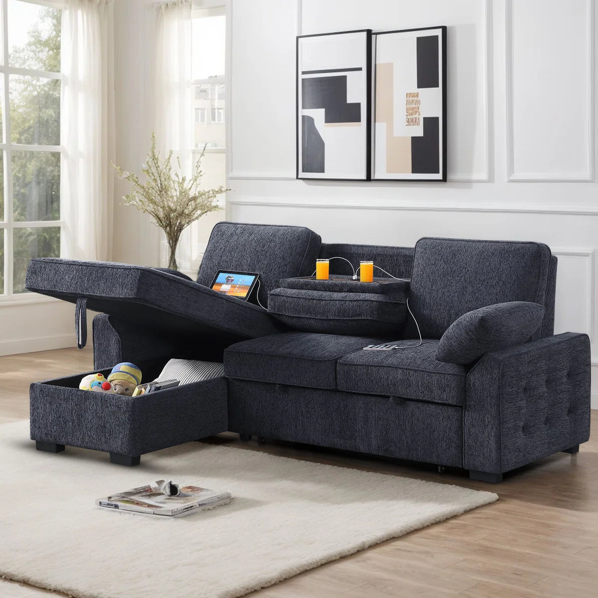 Grayson Storage Sleeper Sectional, image 8