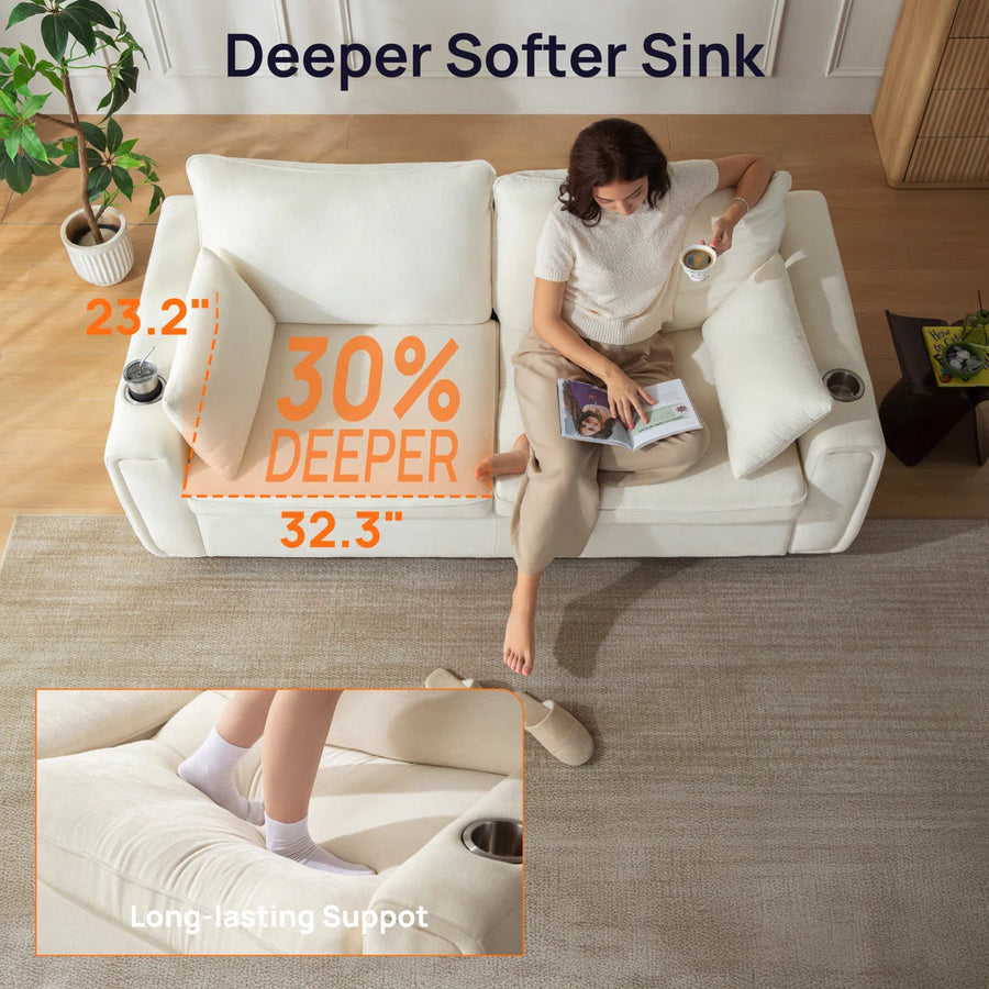 Viora Smart Pull-Out Sofa Bed with USB & Mattress, image 12