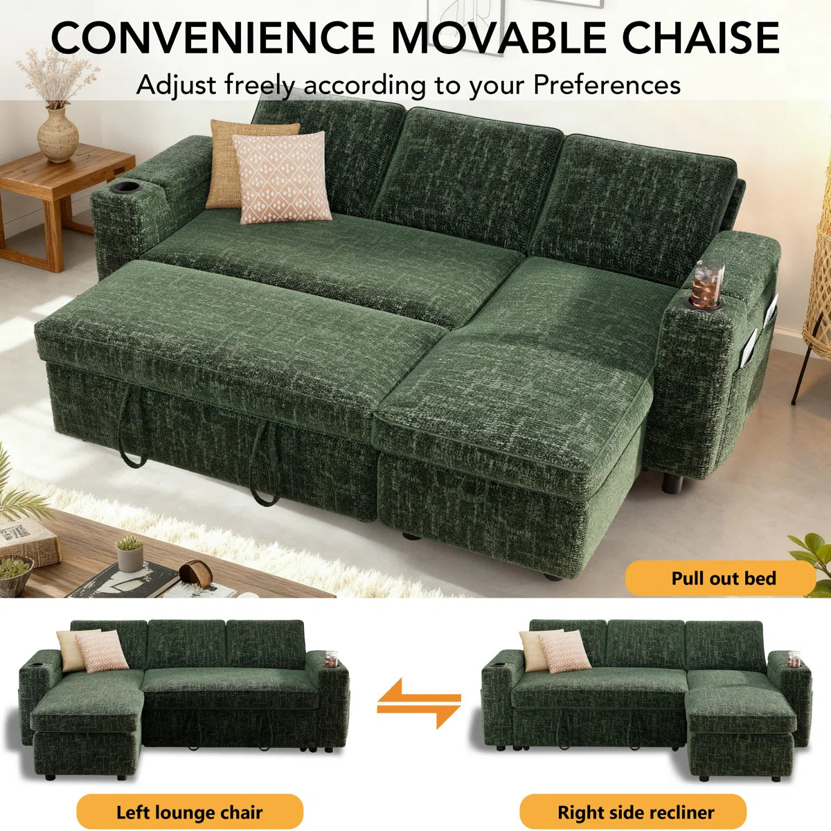 Camden Storage Sleeper Sofa, image 5