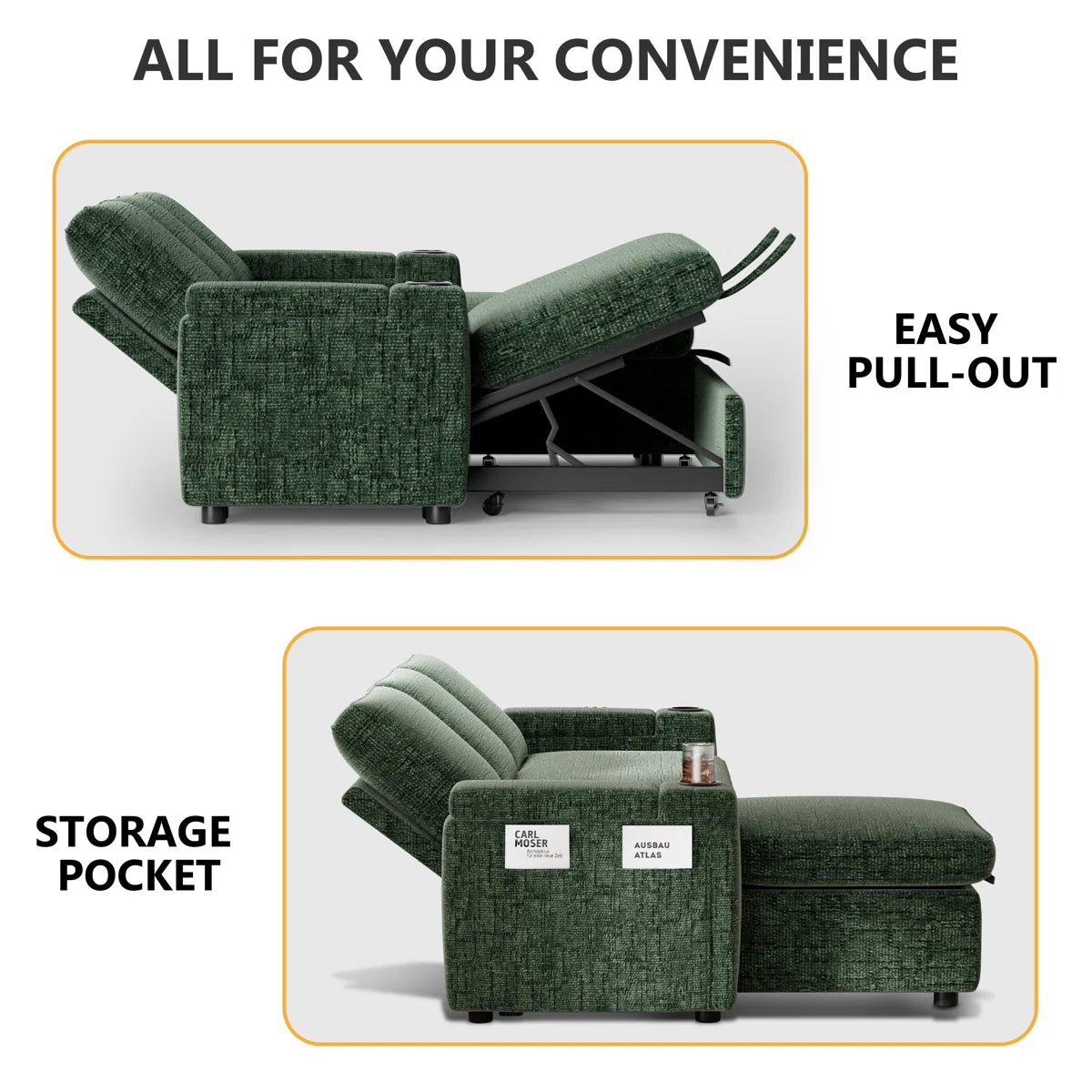Camden Storage Sleeper Sofa, image 6