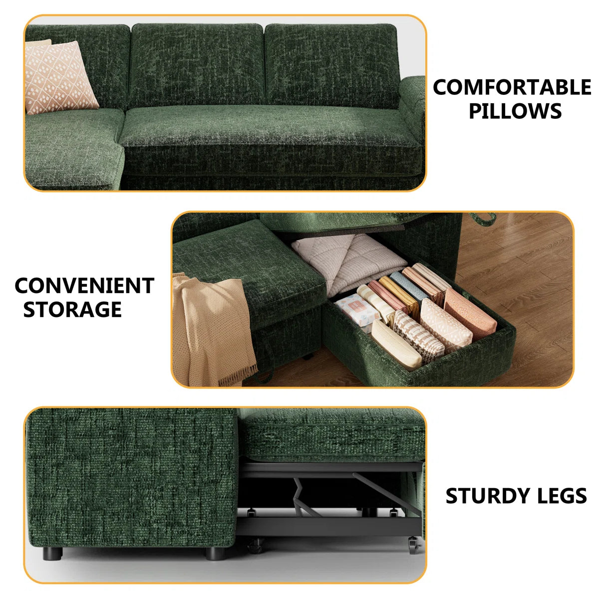 Camden Storage Sleeper Sofa, image 7
