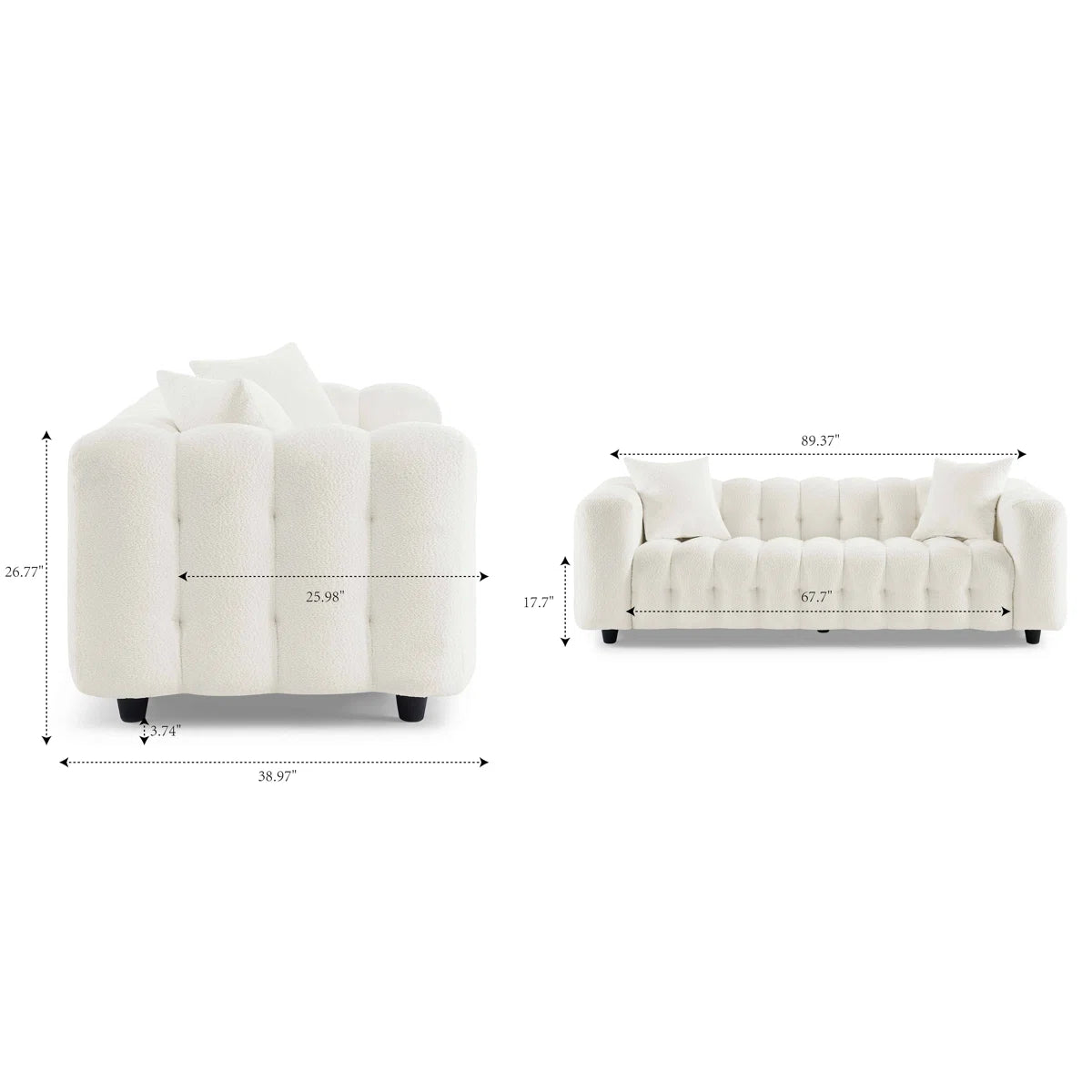Ashton Tufted Sofa, image 7