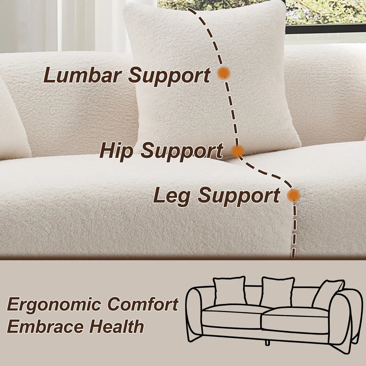 Oslo Bouclé Sofa, image 8