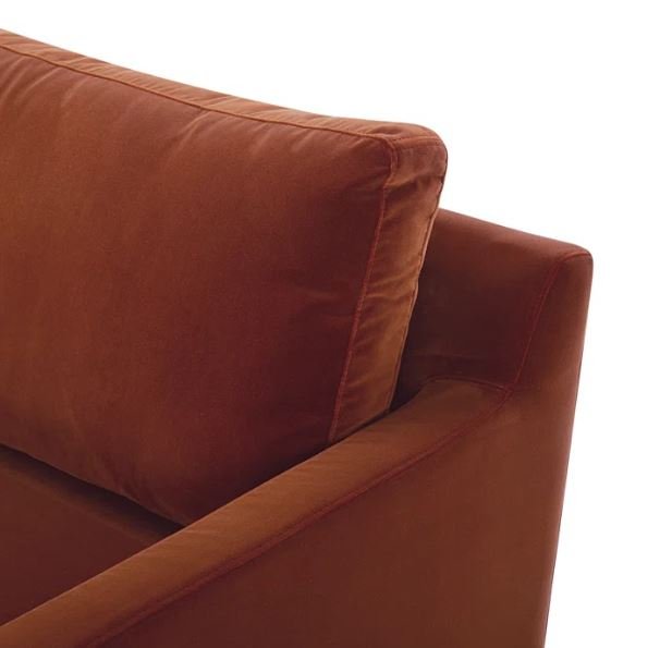 Gary Modern Leather 3-Seater Sofa with Sleek Metal Legs, image 3