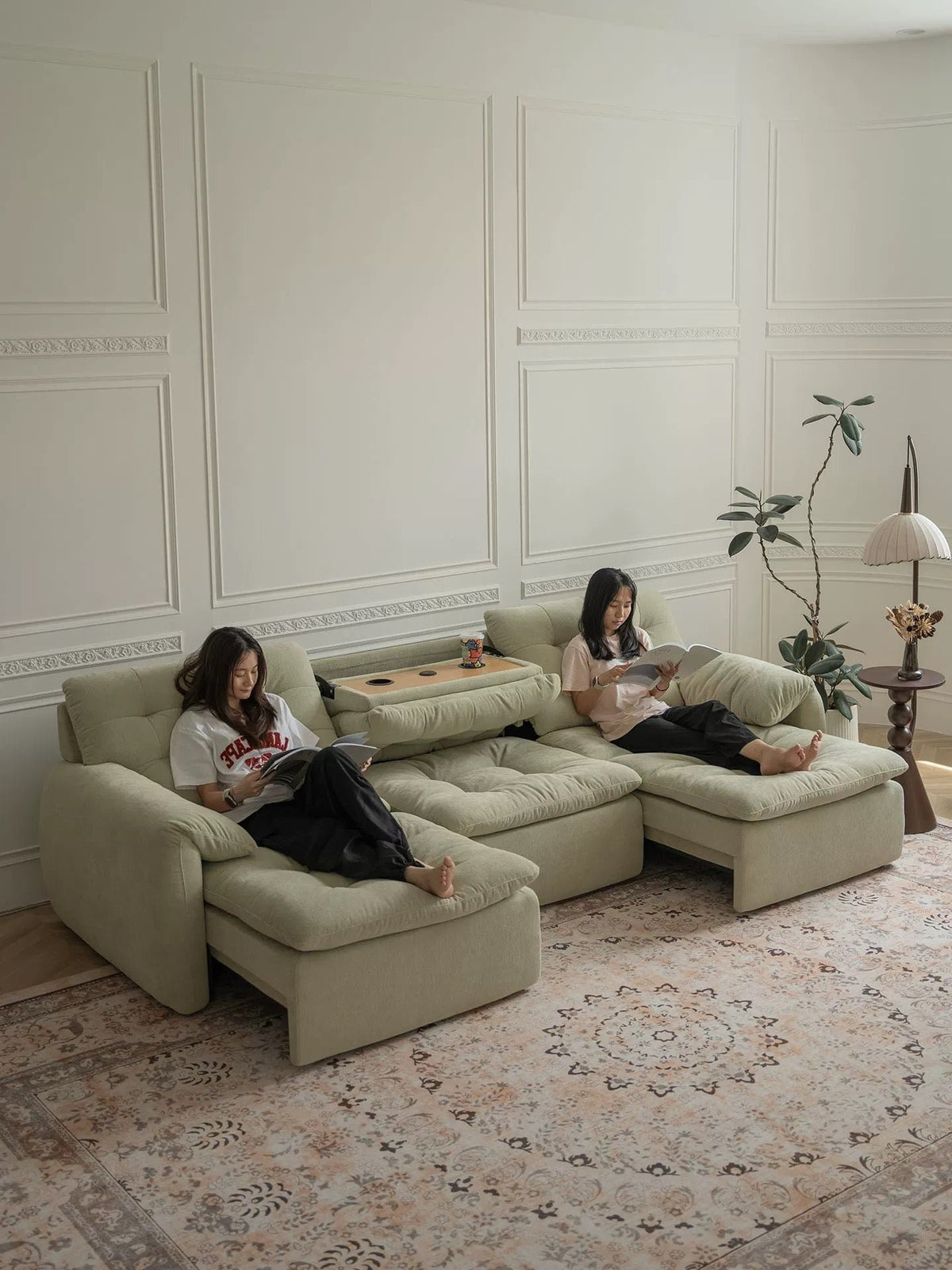 Nestle Extendable Modular Sofa | Smart Sofa with USB & Type-C Charging, image 2