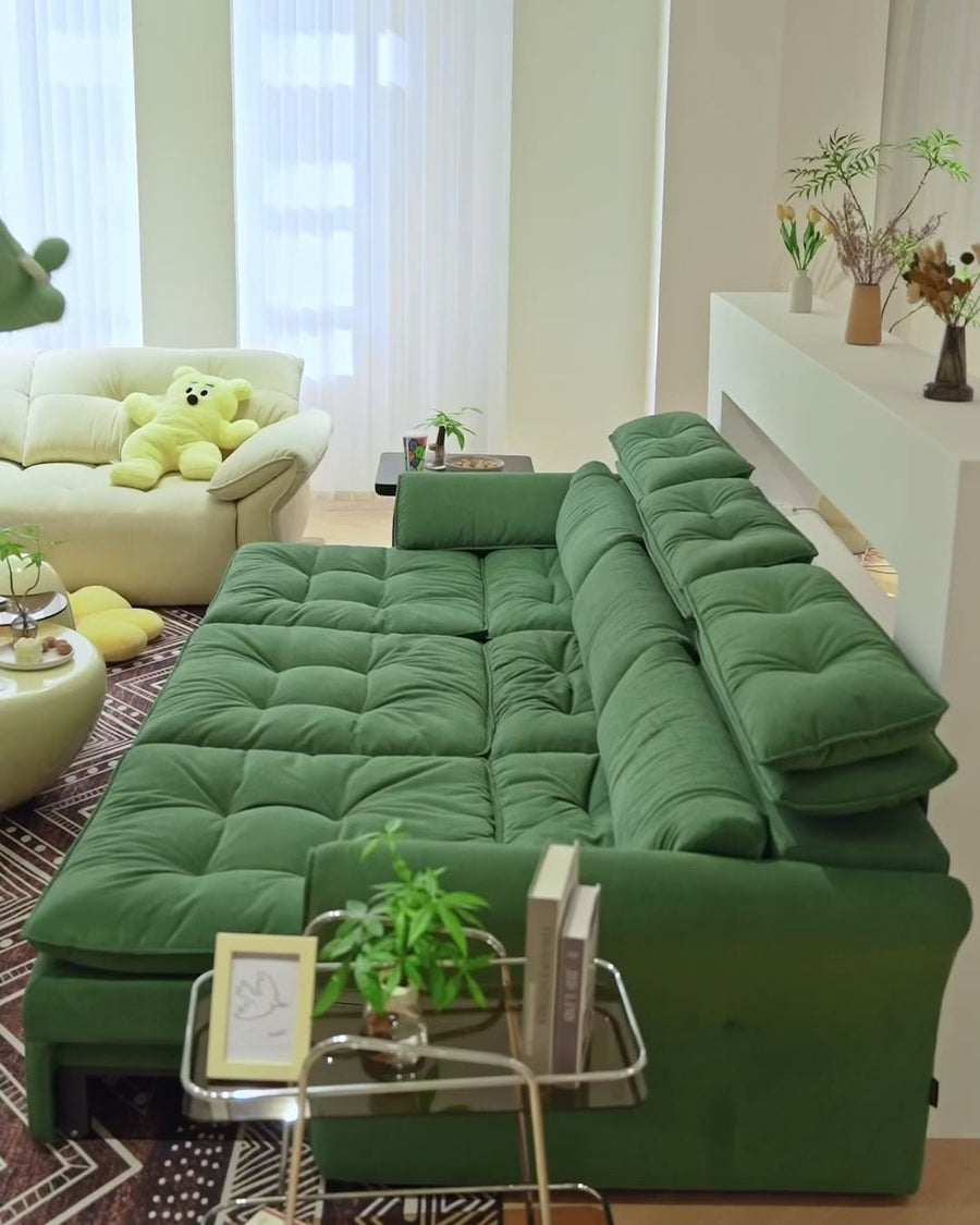 Orvane Motorized Extendable Sofa | Customizable Adjustable Seat Depth Sofa, image 2