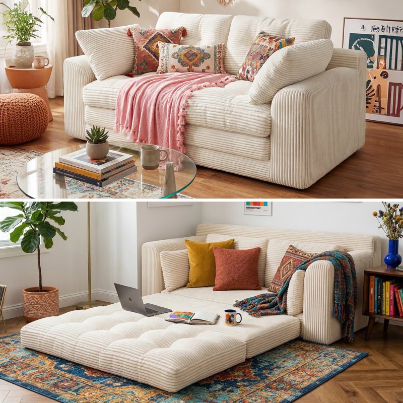 Rivo Convertible Sofa Bed | Folding Sleeper Sofa