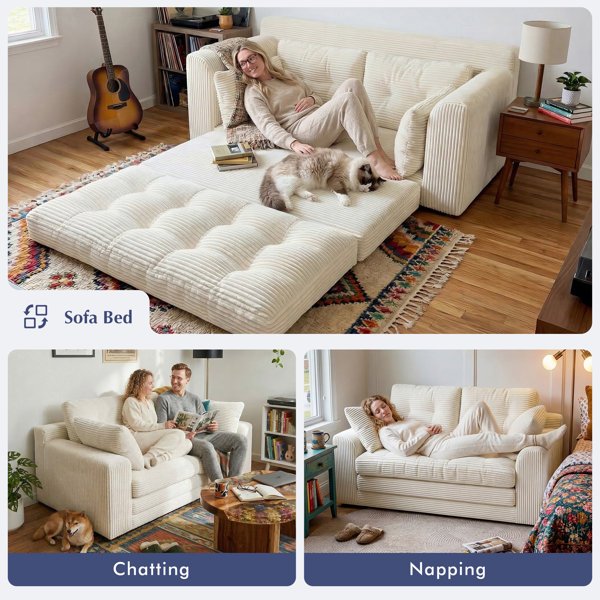 Rivo Convertible Sofa Bed | Folding Sleeper Sofa, image 2